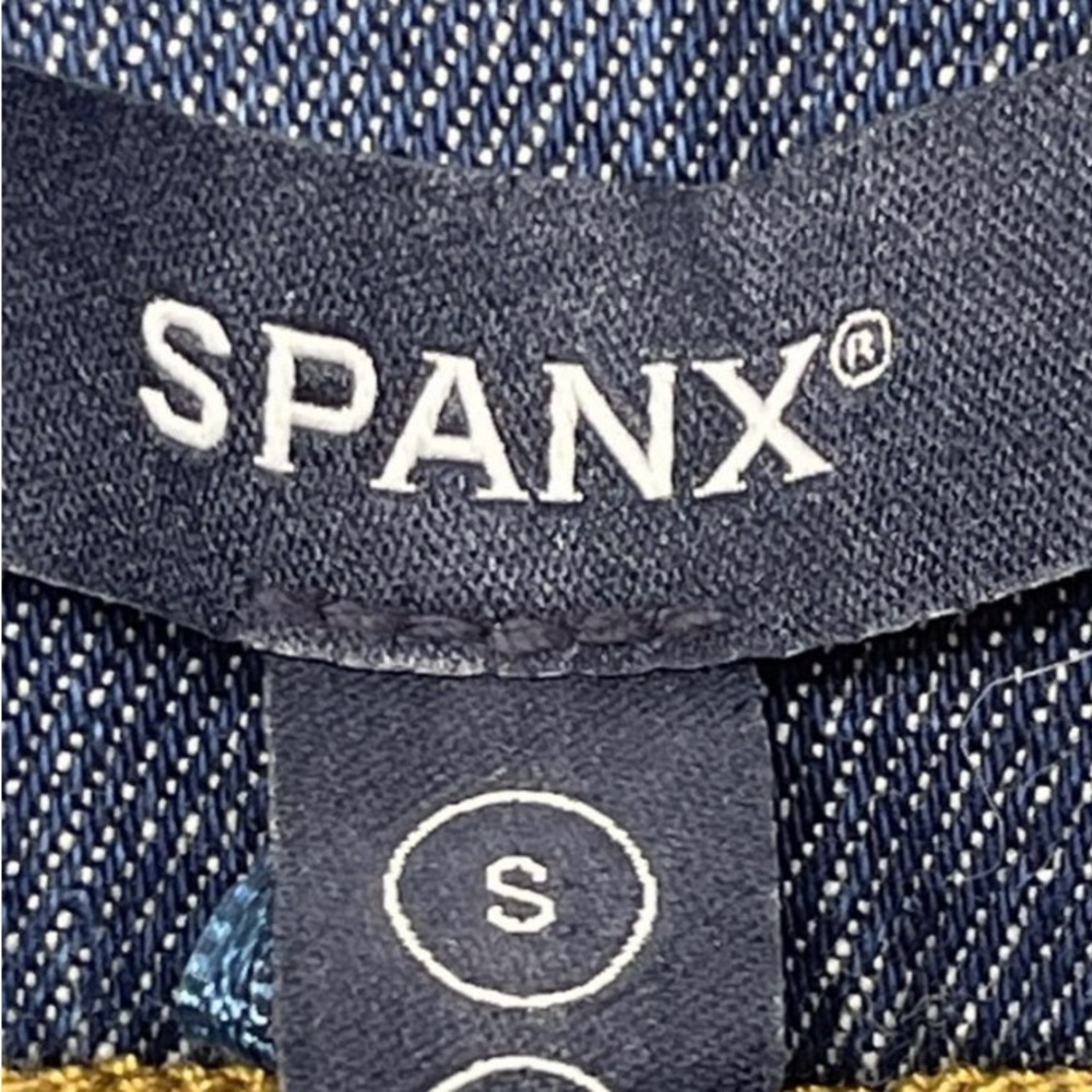 SPANX Navy Blue Jeans Wide Leg